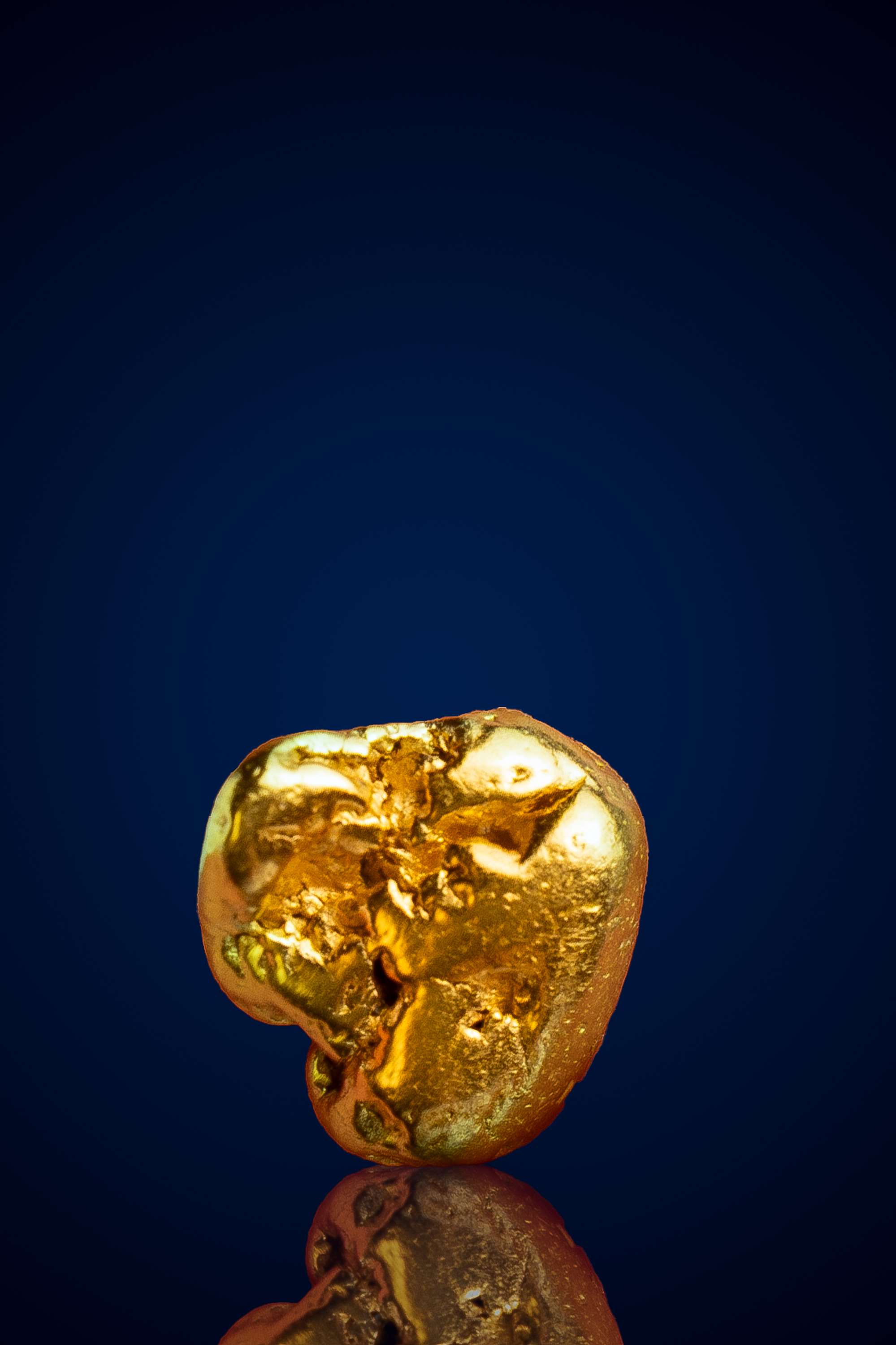 Glossy, Rounded Natural Gold Nugget - CA - 5.07 grams (image for) Glossy, Rounded Natural Gold Nugget - CA - 5.07 grams